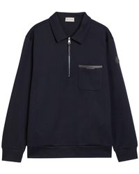 Moncler - Patch Pocket Cotton-Blend Sweatshirt - Lyst
