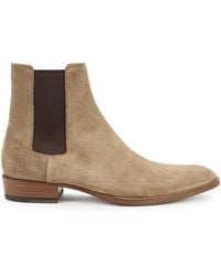 Saint Laurent - Wyatt 30 Suede Chelsea Boots - Lyst