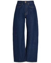 B Sides - Slim Lasso Structured Barrel-Leg Jeans - Lyst