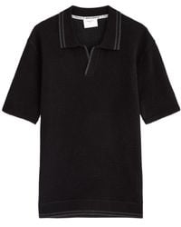Percival - Cassette Waffle-Knit Cotton Polo Shirt - Lyst