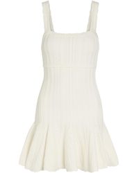 LoveShackFancy - Tabatha Pointelle-Knit Mini Dress - Lyst