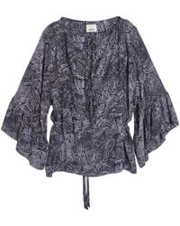 Isabel Marant - Tekia Printed Silk Blouse - Lyst