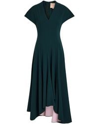 ROKSANDA - Sapha Asymmetric Crepe Midi Dress - Lyst