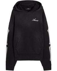 Amiri - Bones Embroidered Hooded Cotton Sweatshirt - Lyst