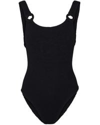 Hunza G - Domino Seersucker Swimsuit - Lyst