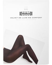 Wolford - Velvet De Luxe Black 66 Denier Tights - Lyst