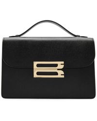Victoria Beckham - Dorian Small Grained Leather Top Handle Bag - Lyst
