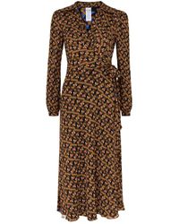 Diane von Furstenberg - Phoenix Reversible Tulle Midi Dress - Lyst