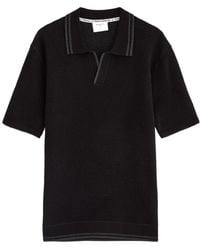 Percival - Cassette Waffle-Knit Cotton Polo Shirt - Lyst