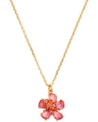 Kate Spade - Paradise Flower Pendant Necklace - Lyst
