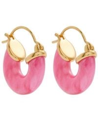 Anni Lu - Petit Swell 18kt Gold-plated Hoop Earrings - Lyst