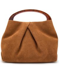 Dries Van Noten - Crisp Suede Top Handle Bag - Lyst