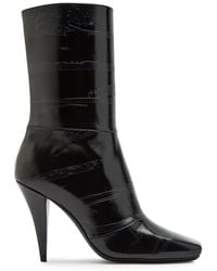 Givenchy - Sliced 95 Glossed Leather Ankle Boots - Lyst