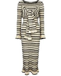 By Malene Birger - Damira Striped Cotton-Blend Midi Dress - Lyst