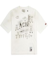 Maison Mihara Yasuhiro - Distressed Acid Printed Cotton T-shirt - Lyst