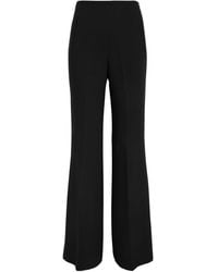 Roland Mouret - Wide-Leg Stretch-Cady Trousers - Lyst