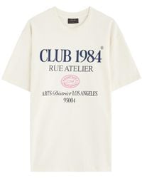 Club 1984 - Art District Printed Cotton T-Shirt - Lyst