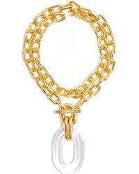 Rabanne - Double Chain Xl Link -plated Necklace - Lyst