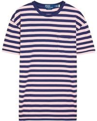 Polo Ralph Lauren - Striped Patch Pocket Cotton T-Shirt - Lyst