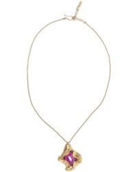 Completedworks - Resin Pendant 18K-Plated Necklace - Lyst