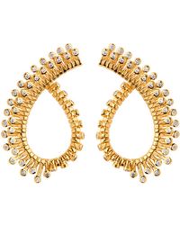 Joanna Laura Constantine - Twisted 18Kt-Plated Drop Earrings - Lyst