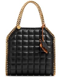 Stella McCartney - Falabella Mini Quilted Faux Leather Tote - Lyst