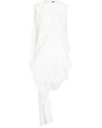 Jacquemus - La Robe Traversin Courte Asymmetric Cotton-Poplin Midi Dress - Lyst