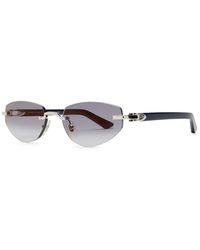 Cartier - Rimless Round-Frame Sunglasses - Lyst