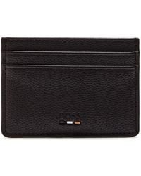 BOSS - Ray Logo Grained Leather Card Holder - Lyst