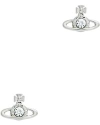 Vivienne Westwood - Nano Solitaire Orb Stud Earrings - Lyst