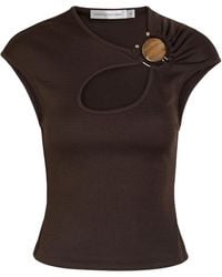 Christopher Esber - Cut-Out Jersey Top - Lyst