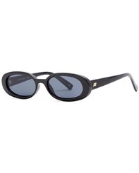 Le Specs - Outta Love Oval-frame Sunglasses - Lyst