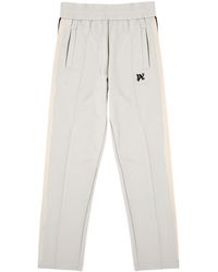 Palm Angels - Logo Striped Jersey Track Pants - Lyst