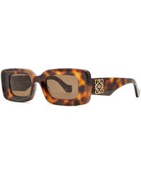 Loewe - Rectangle-frame Sunglasses - Lyst