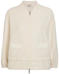 Moncler - Logo-Appliquéd Layered Bouclé Cardigan - Lyst