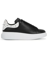 Larry Black Leather Studded Trainers Larry Black Leather Studded Trainers