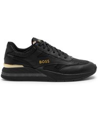 BOSS - Boss Kurt Panelled Mesh Sneakers - Lyst