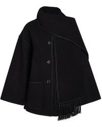 TOTEME - Scarf-Effect Wool-Blend Jacket - Lyst