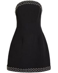Rebecca Vallance - Nyx Crystal-Embellished Crepe Mini Dress - Lyst