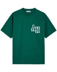 Annie Hood - College Logo-Print Cotton T-Shirt - Lyst