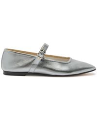 Le Monde Beryl - Mary Jane Metallic Leather Ballet Flats - Lyst