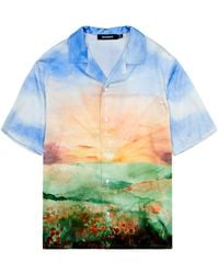 NAHMIAS - Summerland Printed Stretch-silk Shirt - Lyst