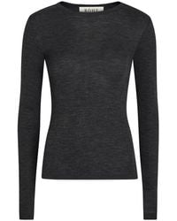 Rohe - Melange-Knit Long-Sleeve Wool Top - Lyst