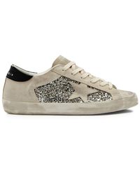 Golden Goose - Super-star Panelled Suede Sneakers - Lyst