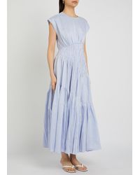knee length dresses for ladies Aje Transcendent Ruffle Midi Dress main image 0