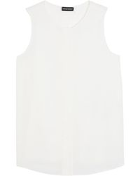 Emporio Armani - Crepe Top - Lyst