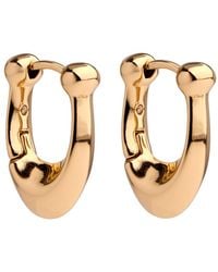 COACH - Signature C Huggie Hoop Earrings - Lyst