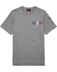 3 MONCLER GRENOBLE - Logo Cotton T-shirt - Lyst