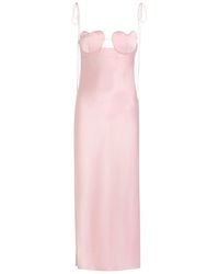Anna October - Amur Heart Satin Midi Dress - Lyst