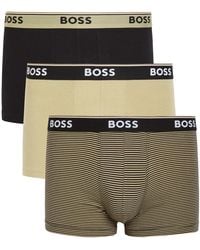 BOSS - Power Stretch-Cotton Boxer Trunks - Lyst